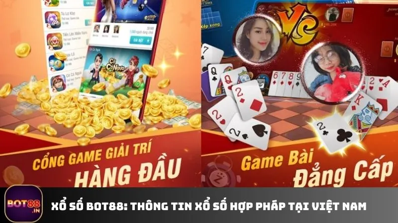 Kho Game Bài BOT88 đa dạng với giao diện bắt mắt