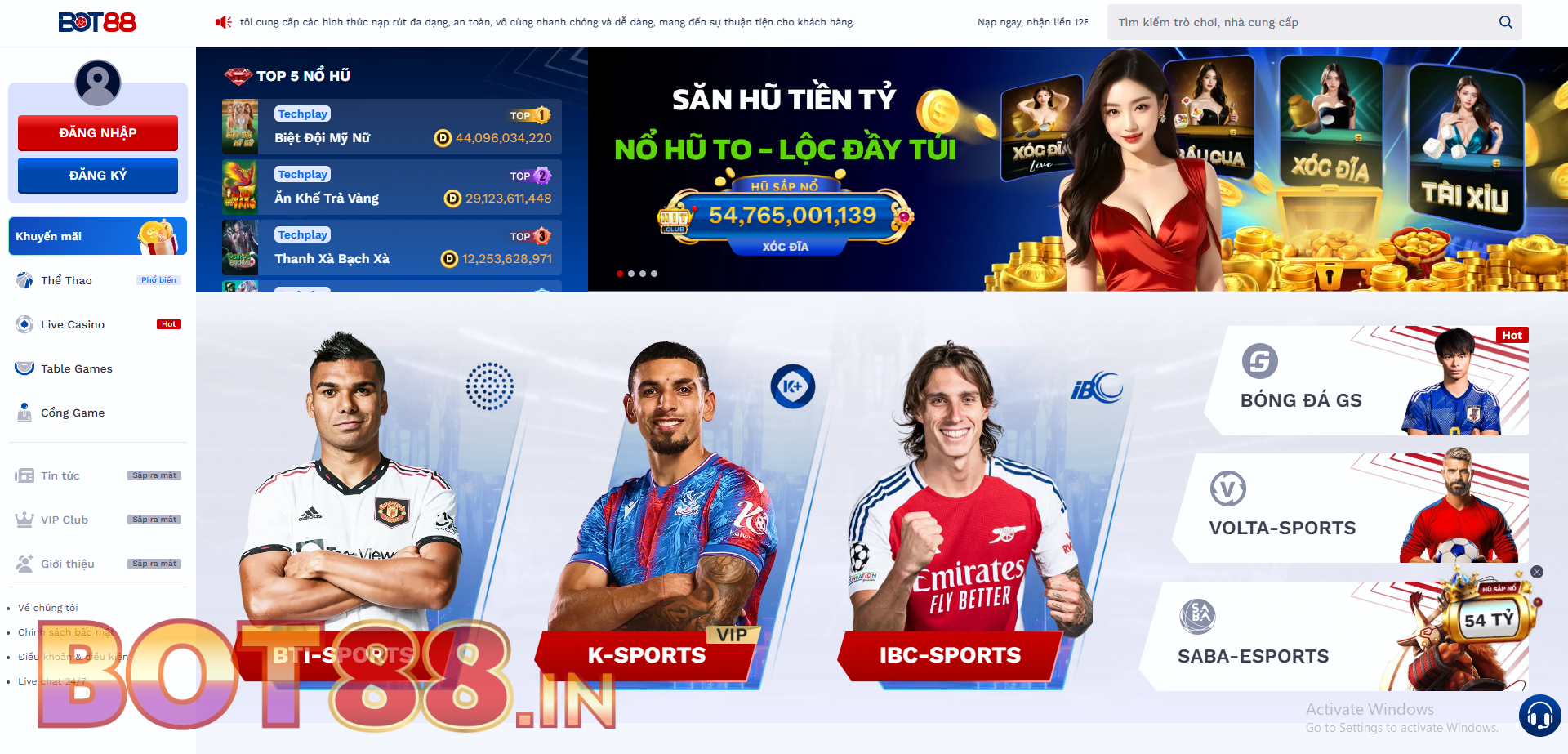 Đăng ký BOT88 – Trải nghiệm sân chơi cá cược đỉnh cao