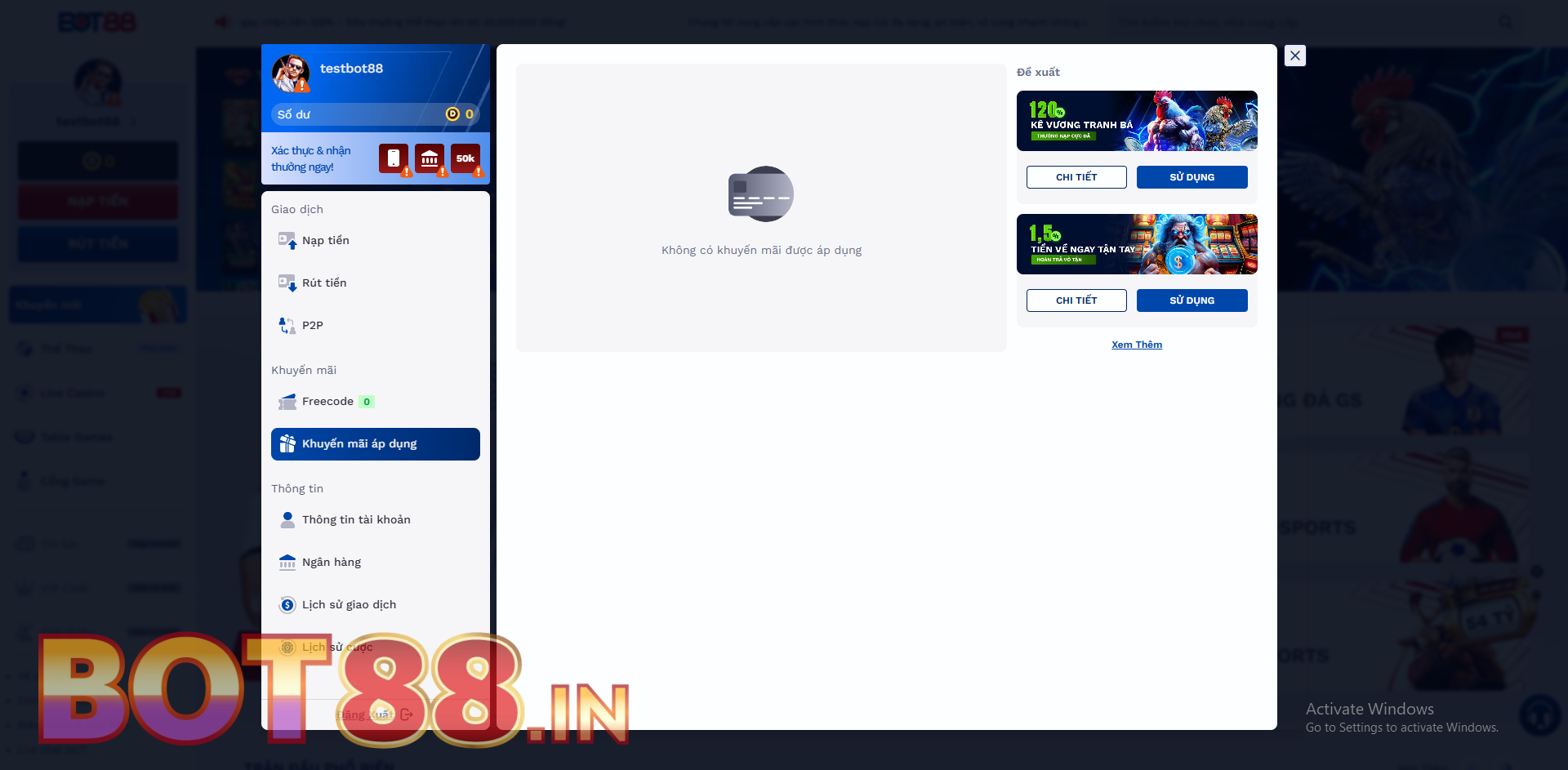Những lợi ích tuyệt vời khi nạp tiền BOT88 đúng cách
